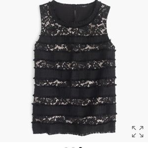 NWT J Crew TWEED LACE TANK
